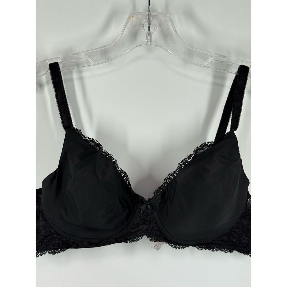 Victoria’s Secret black lace full coverage bra size 38B